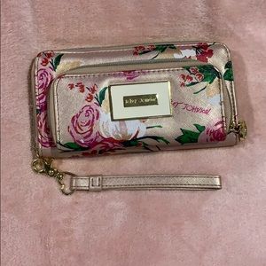 rose gold betsey johnson wallet